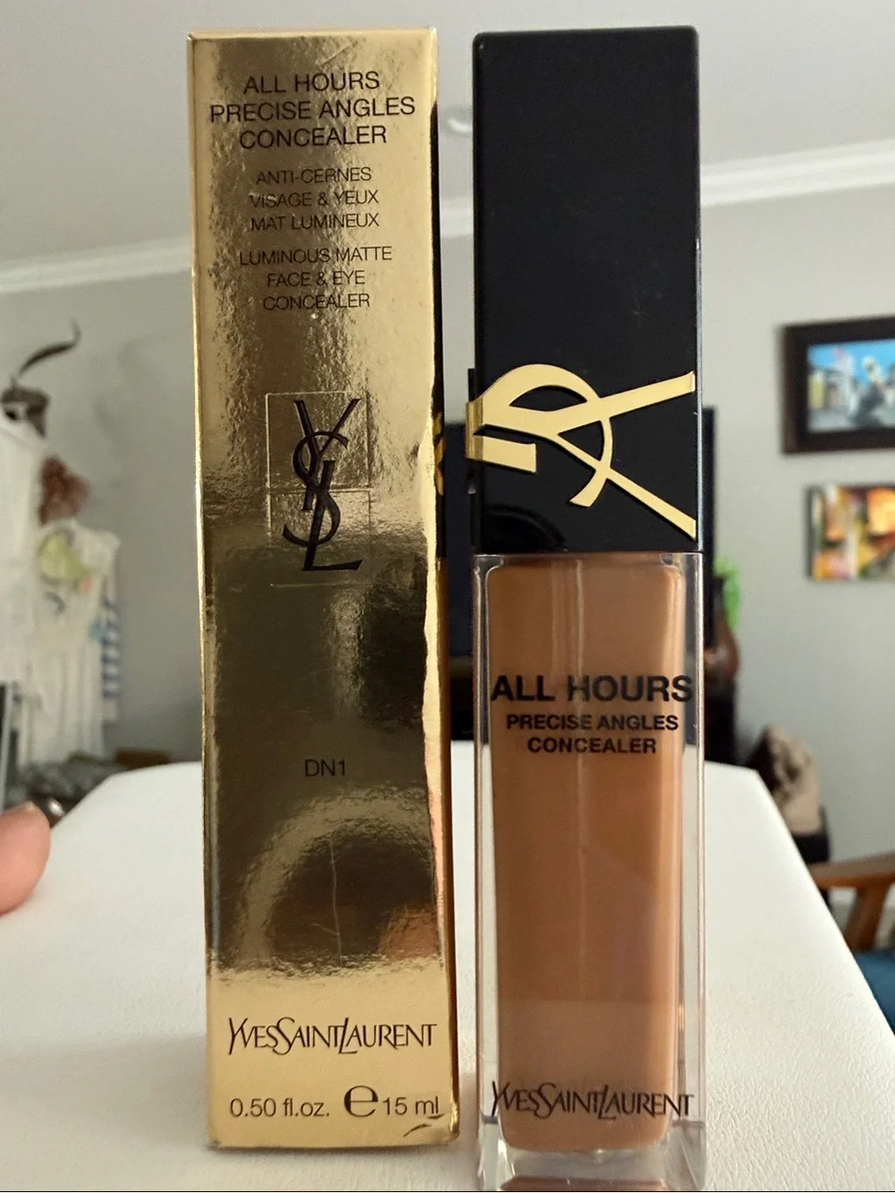 YSL All Hours Precise Angles Concealer DN1 – Full Size 15 ml
